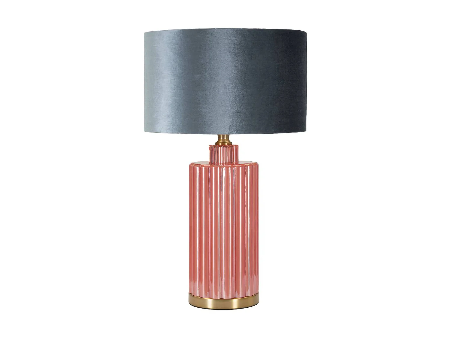 Lámpara de mesa Cosentino, pantalla, roja, casquillo E53, interruptor tipo pera