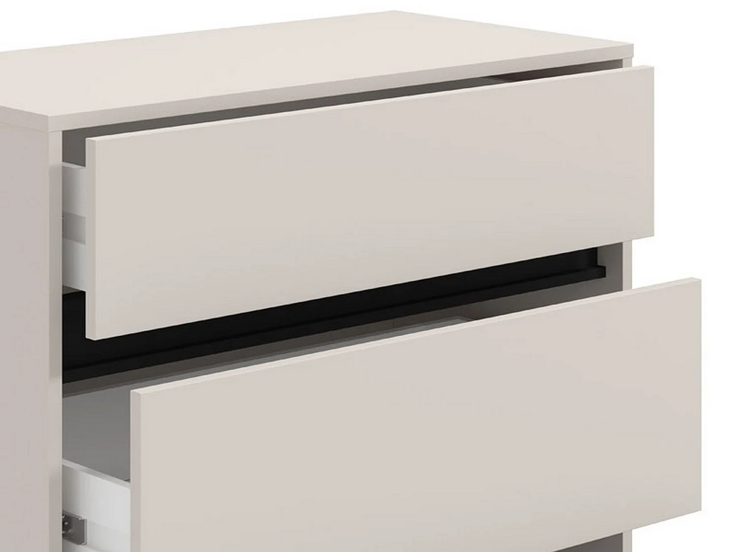 Cassettiera Mapello, 3 Cassetti, 80x40x90h cm Beige, Apertura Scorrevole, Chiusura Scorrevole