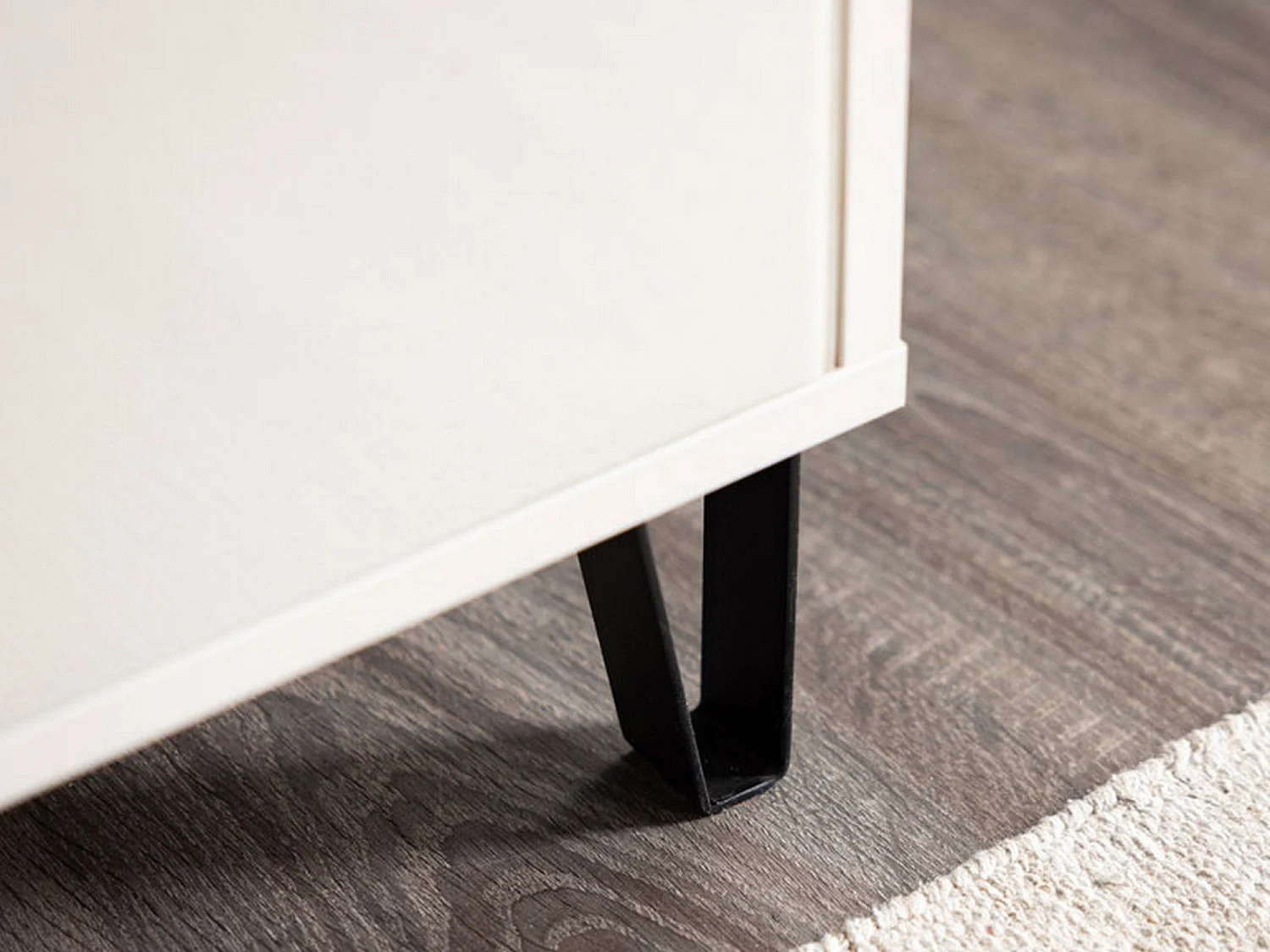 Cassettiera Tornata, 4 Cassetti, 93x40x91h cm Beige, Apertura Scorrevole, Chiusura Scorrevole