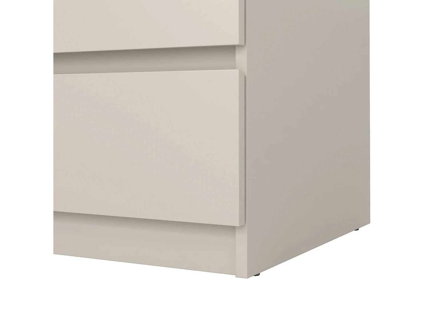 Cômoda Vistara, 3 Gavetas, 77x50x70h cm Bege, Abertura Deslizante, Fecho Deslizante
