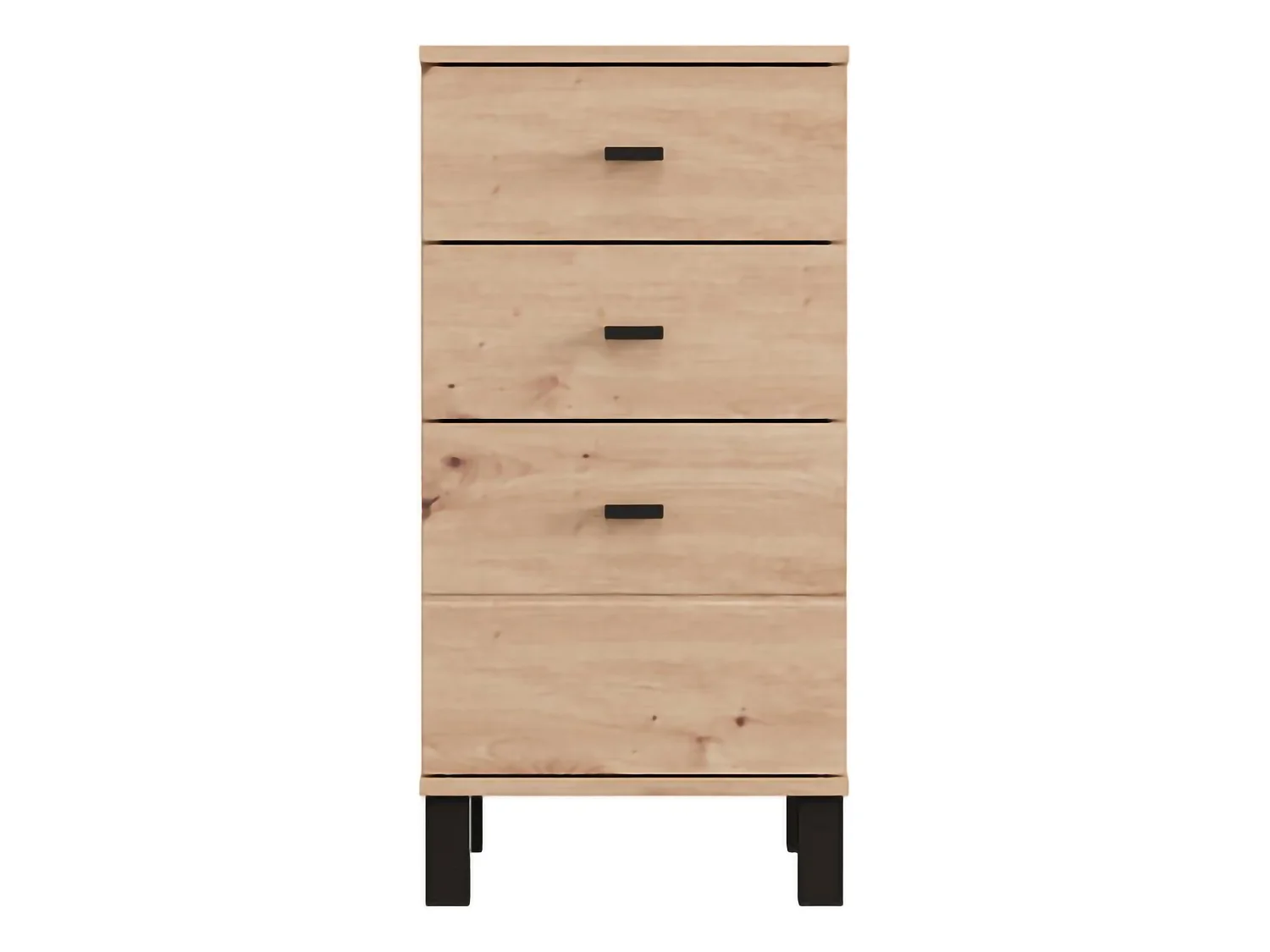 Credenza Vilcab, un Ripiano, 39x35x78h cm Marrone Rovere Nodi, Madia, 3 Cassetti, Apertura Scorrevole