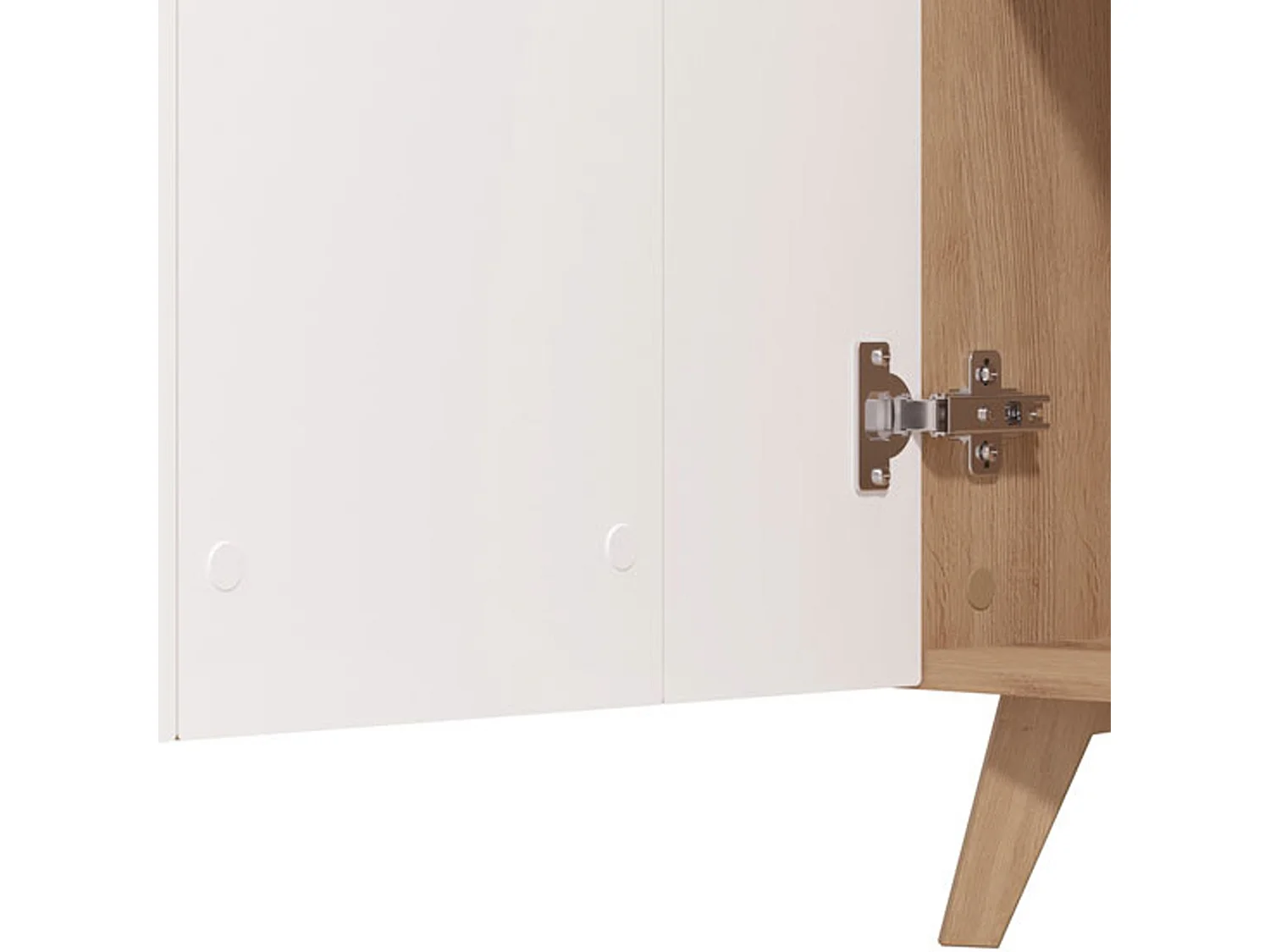 Vitrine Cetona, 4 Böden, 96x35x126 cm, Braun Eiche Knoten, Aussteller, Flügeltüren, 2 Türen