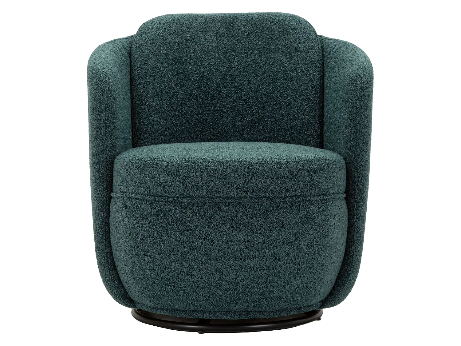 Poltrona Morond, Base Girevole, 70x72x75h cm Verde Ottanio, Poltroncina, Braccioli, Materiale Struttura in Legno Nobilitato