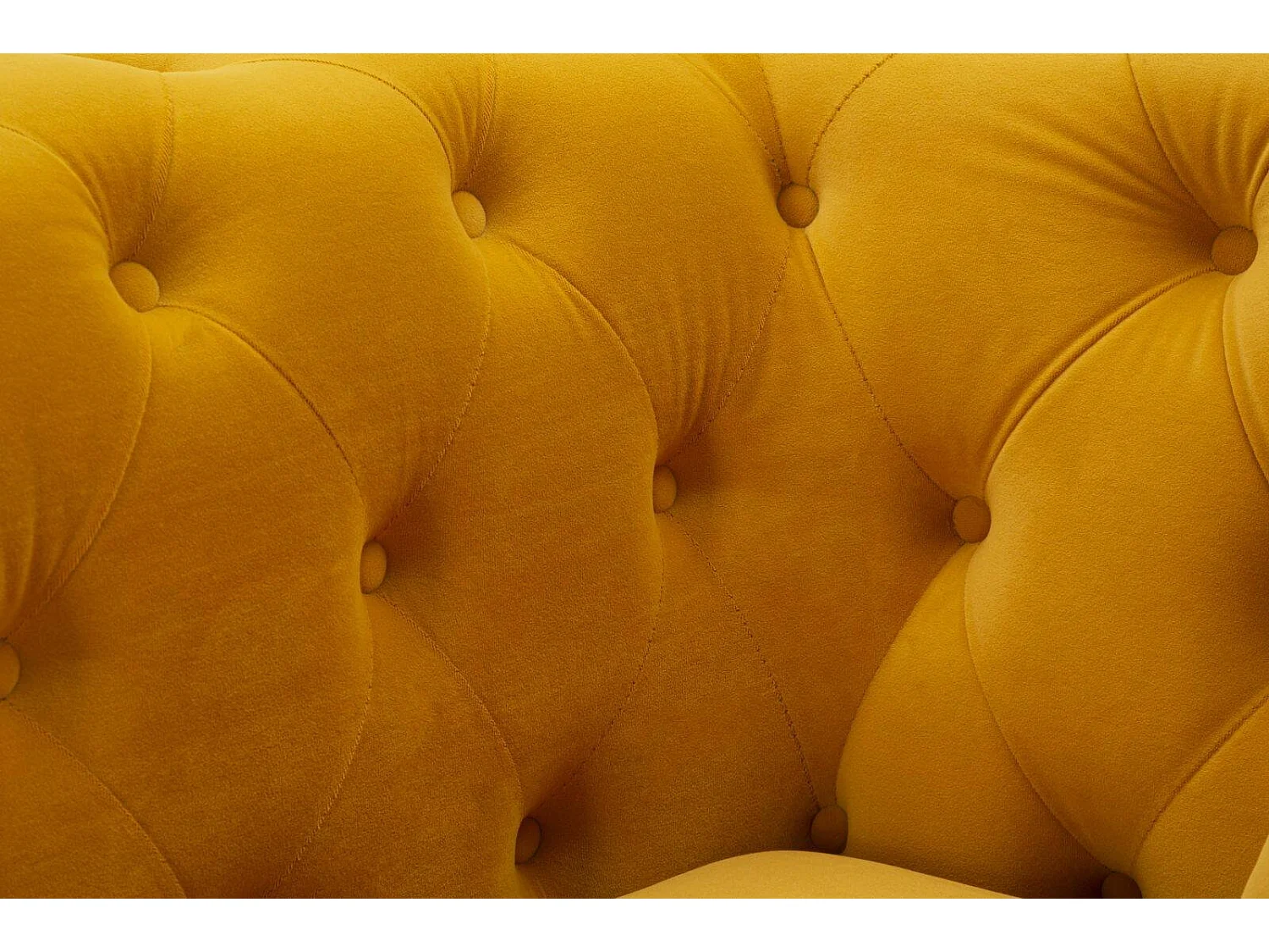 Fauteuil Mouette, accoudoirs, or ocre