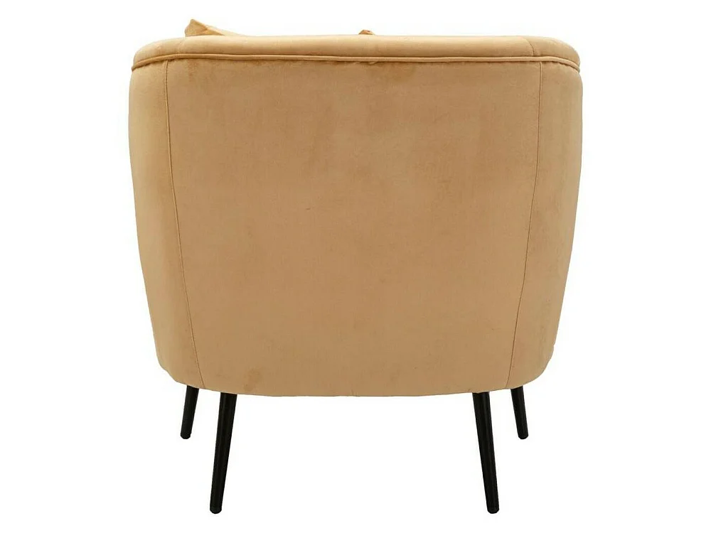 Landi fauteuil met armleuningen, 73x66x78h cm bruin, fauteuil, draagvermogen 150 kg, framekleur zwart