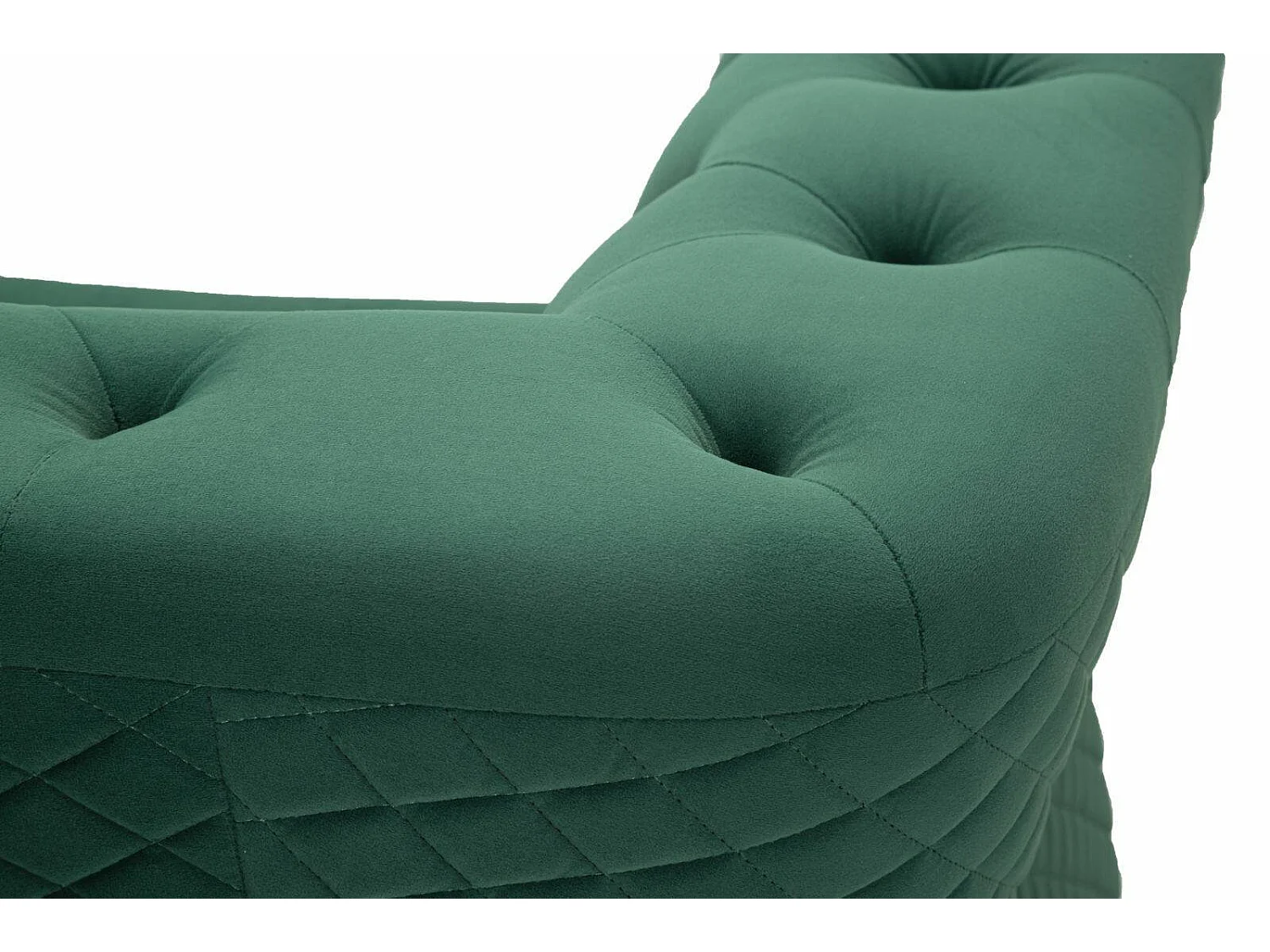 Fauteuil Mouette, accoudoirs, or
