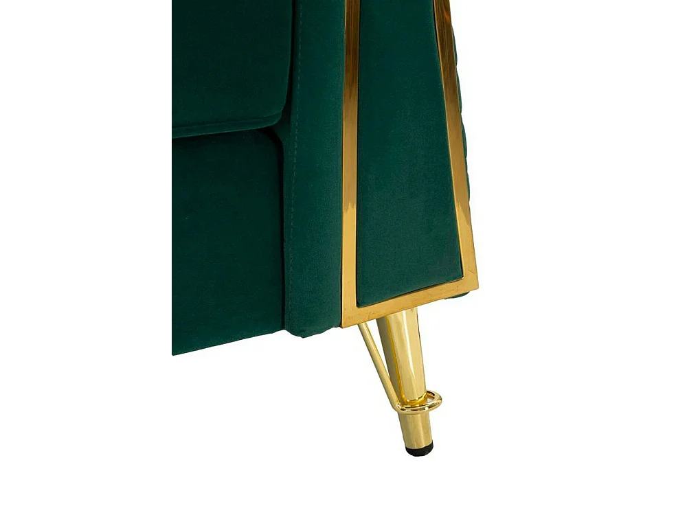 Fauteuil Mouette, accoudoirs, or