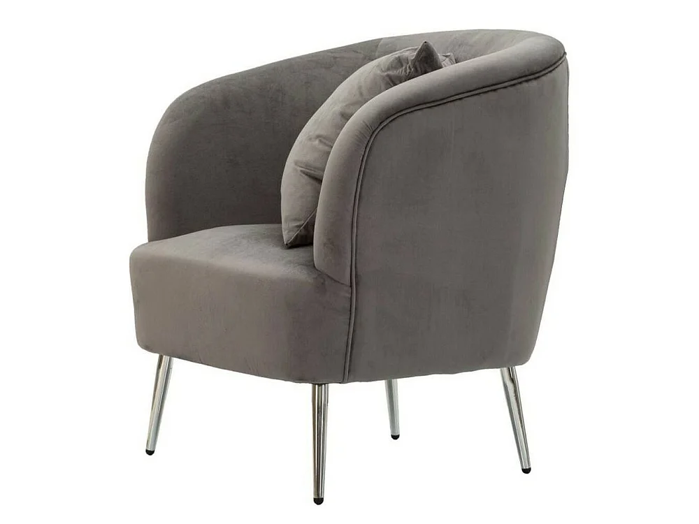 Fauteuil Landi, accoudoirs, argent