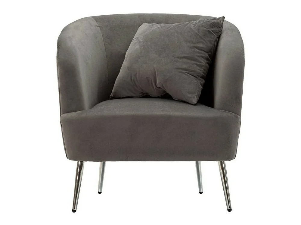 Fauteuil Landi, accoudoirs, argent