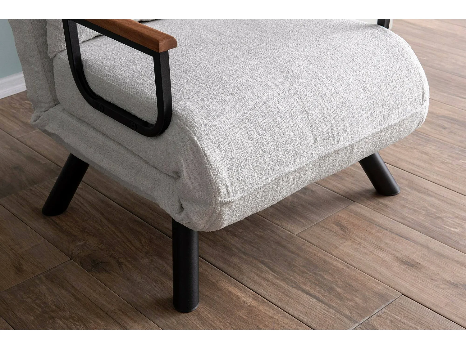 Poltrona Keoni, Reclinabile, 60x78x78h cm Bianco, Poltroncina, Braccioli, Peso Supportato 100 kg