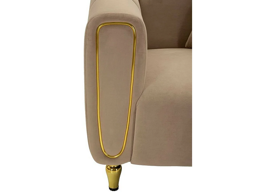 Fauteuil Madama, Accoudoirs, or