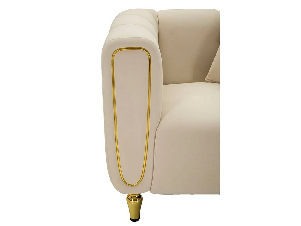 Madama fauteuil, armleuningen, 81x97x71h cm crèmewit, leunstoel, draagvermogen 200 kg, zithoogte 44 cm