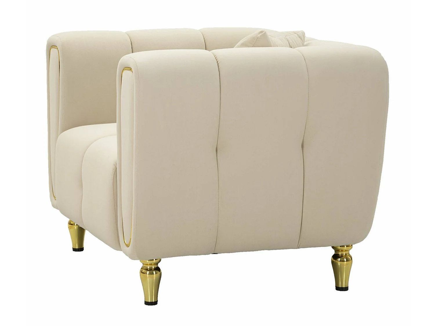 Madama fauteuil, armleuningen, 81x97x71h cm crèmewit, leunstoel, draagvermogen 200 kg, zithoogte 44 cm