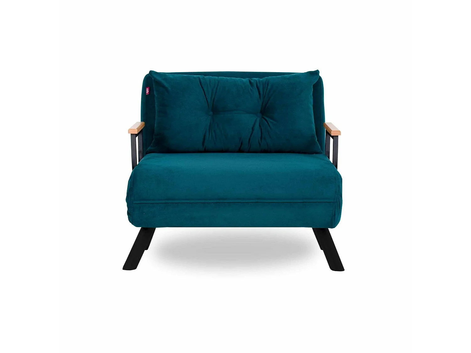Poltrona Keoni, Reclinabile, 60x78x78h cm Verde Acqua, Poltroncina, Braccioli, Peso Supportato 100 kg