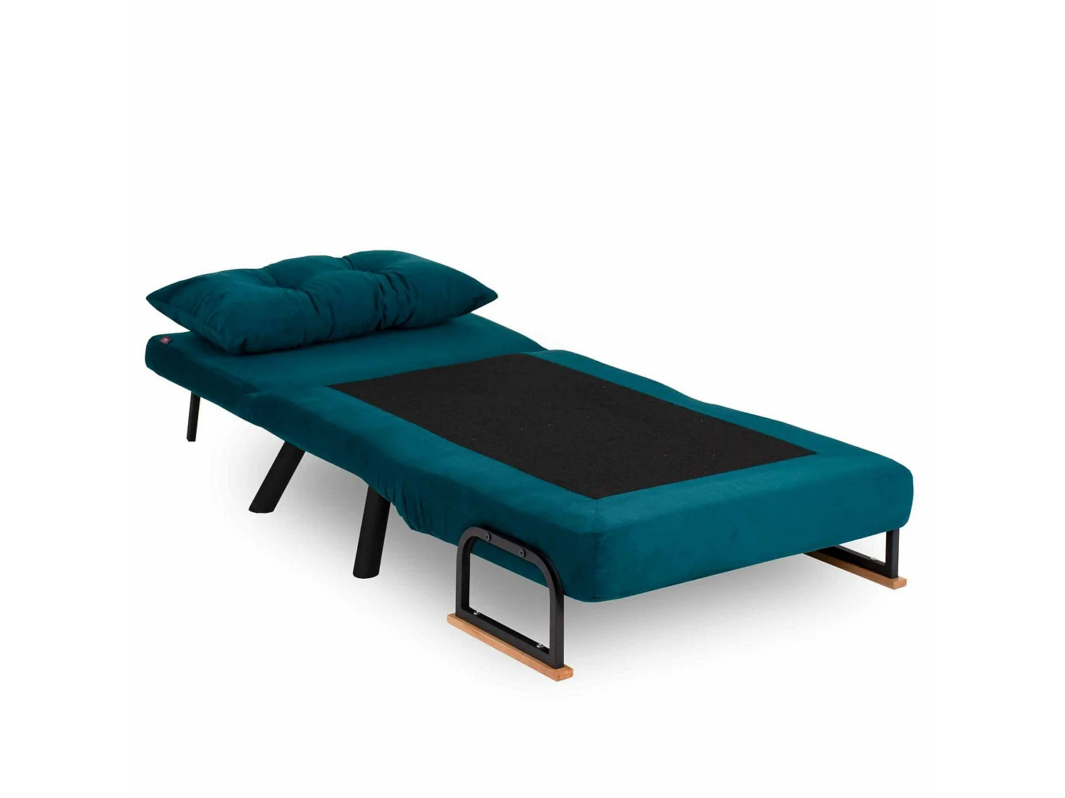 Poltrona Keoni, Reclinabile, 60x78x78h cm Verde Acqua, Poltroncina, Braccioli, Peso Supportato 100 kg