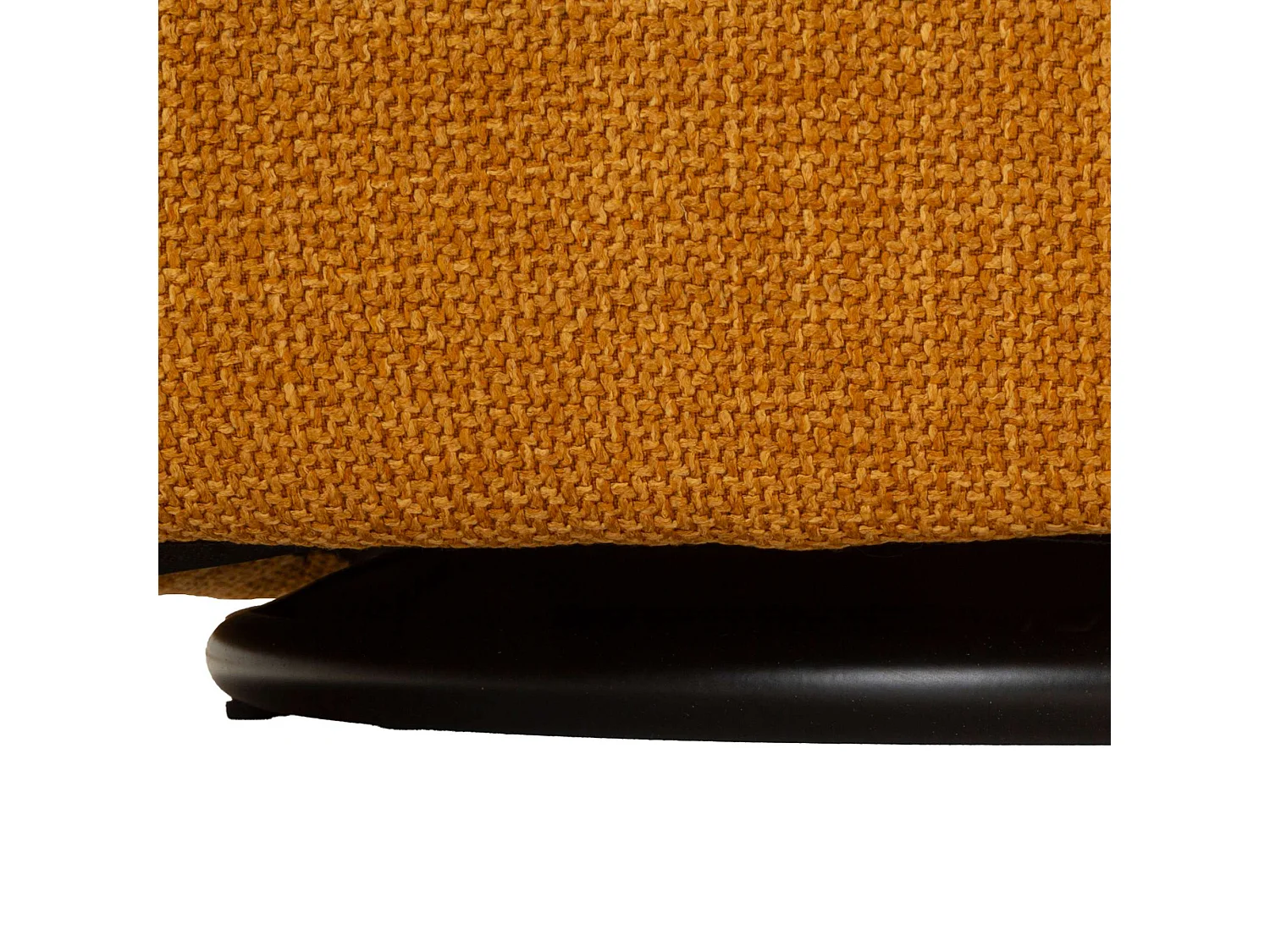 Fauteuil Toamas, Base Pivotante, 84x66x80h cm Jaune Moutarde, Petit Fauteuil avec Accoudoirs, Structure en Métal