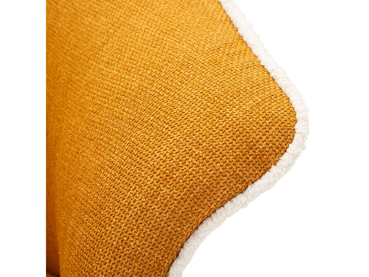 Fauteuil Toamas, Base Pivotante, 84x66x80h cm Jaune Moutarde, Petit Fauteuil avec Accoudoirs, Structure en Métal