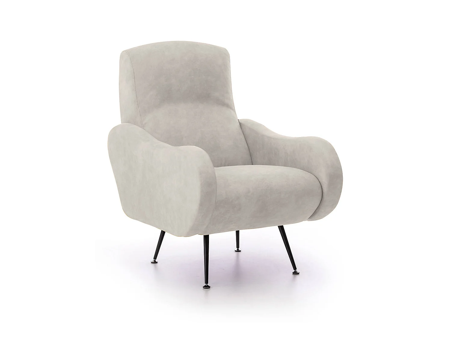 Poltrona Lasnigo, Braccioli Made in Italy, 70x100x98h cm Beige, Poltroncina, Peso Supportato 90 kg, Materiale Struttura in Legno