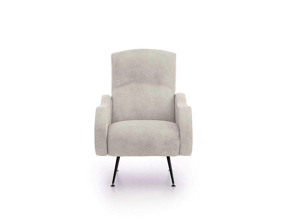 Poltrona Lasnigo, Braccioli Made in Italy, 70x100x98h cm Beige, Poltroncina, Peso Supportato 90 kg, Materiale Struttura in Legno