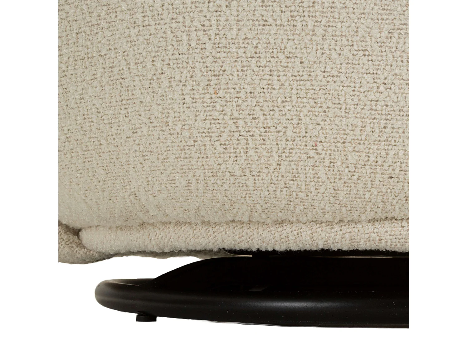 Poltrona Morond, Base Girevole, 70x72x75h cm Bianco Crema, Poltroncina, Braccioli, Materiale Struttura in Legno Nobilitato