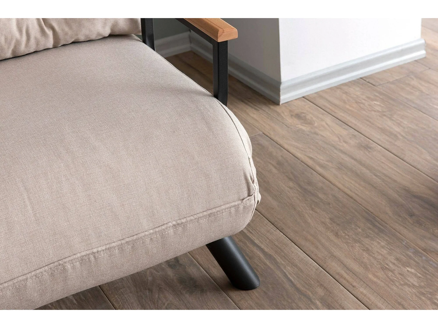 Poltrona Keoni, Reclinabile, 60x78x78h cm Beige, Poltroncina, Braccioli, Peso Supportato 100 kg