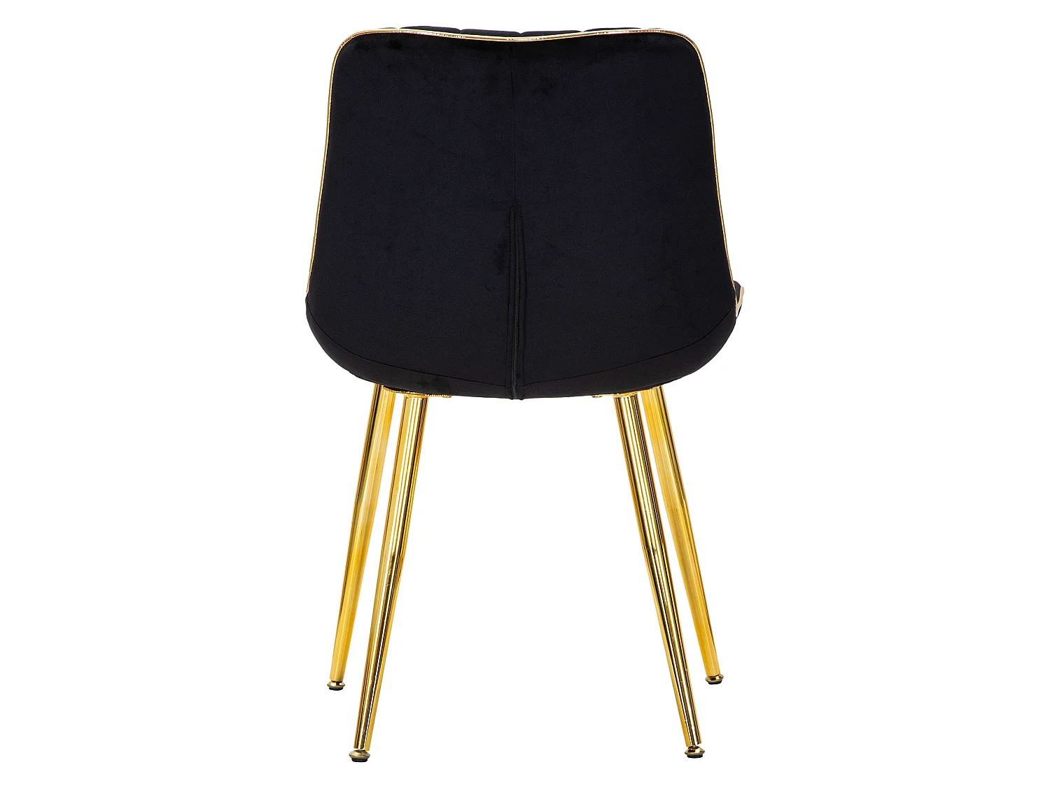 Lot de 2 chaises Ribe, 51x59x79h cm Noir, Fauteuils, Structure en métal, Structure en tissu