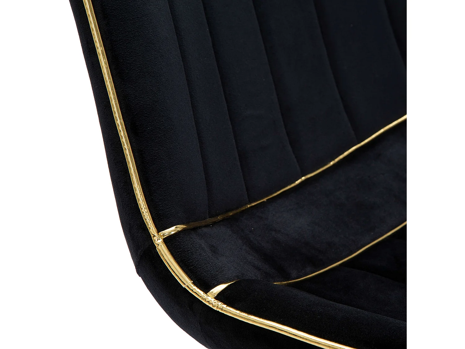 Lot de 2 chaises Ribe, 51x59x79h cm Noir, Fauteuils, Structure en métal, Structure en tissu