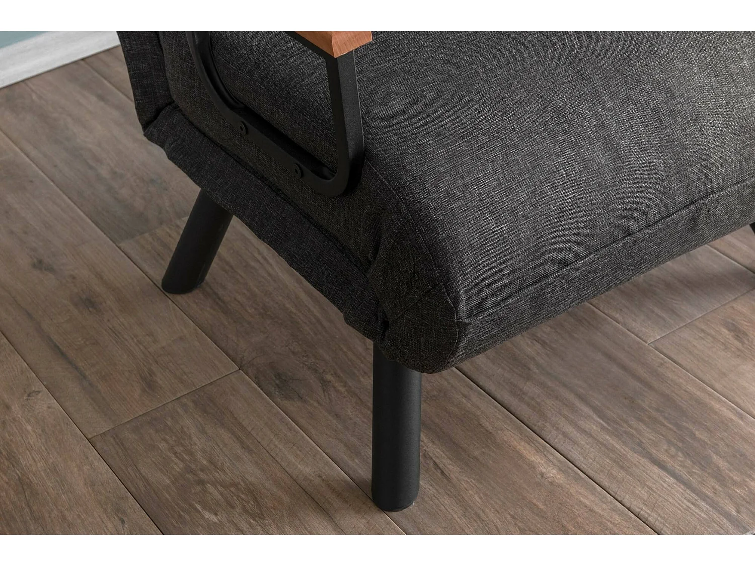 Poltrona Keoni, Reclinabile, 60x78x78h cm Grigio Cenere, Poltroncina, Braccioli, Peso Supportato 100 kg