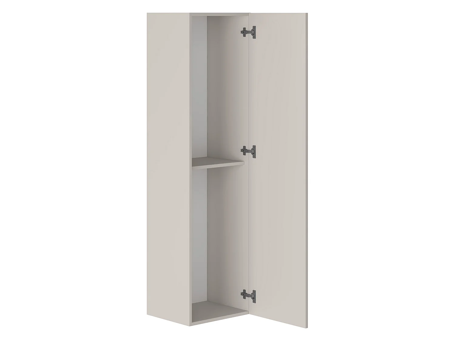 Mobile Pensile Laghetto, Modulabile, 150x40h cm Beige, un Ripiano, Un'anta