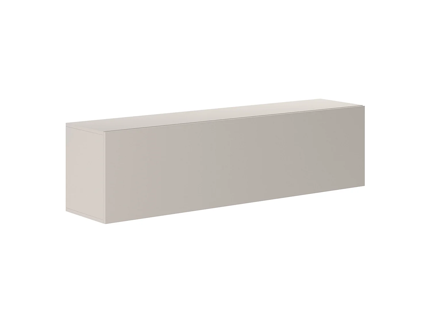 Mobile Pensile Laghetto, Modulabile, 150x40h cm Beige, un Ripiano, Un'anta