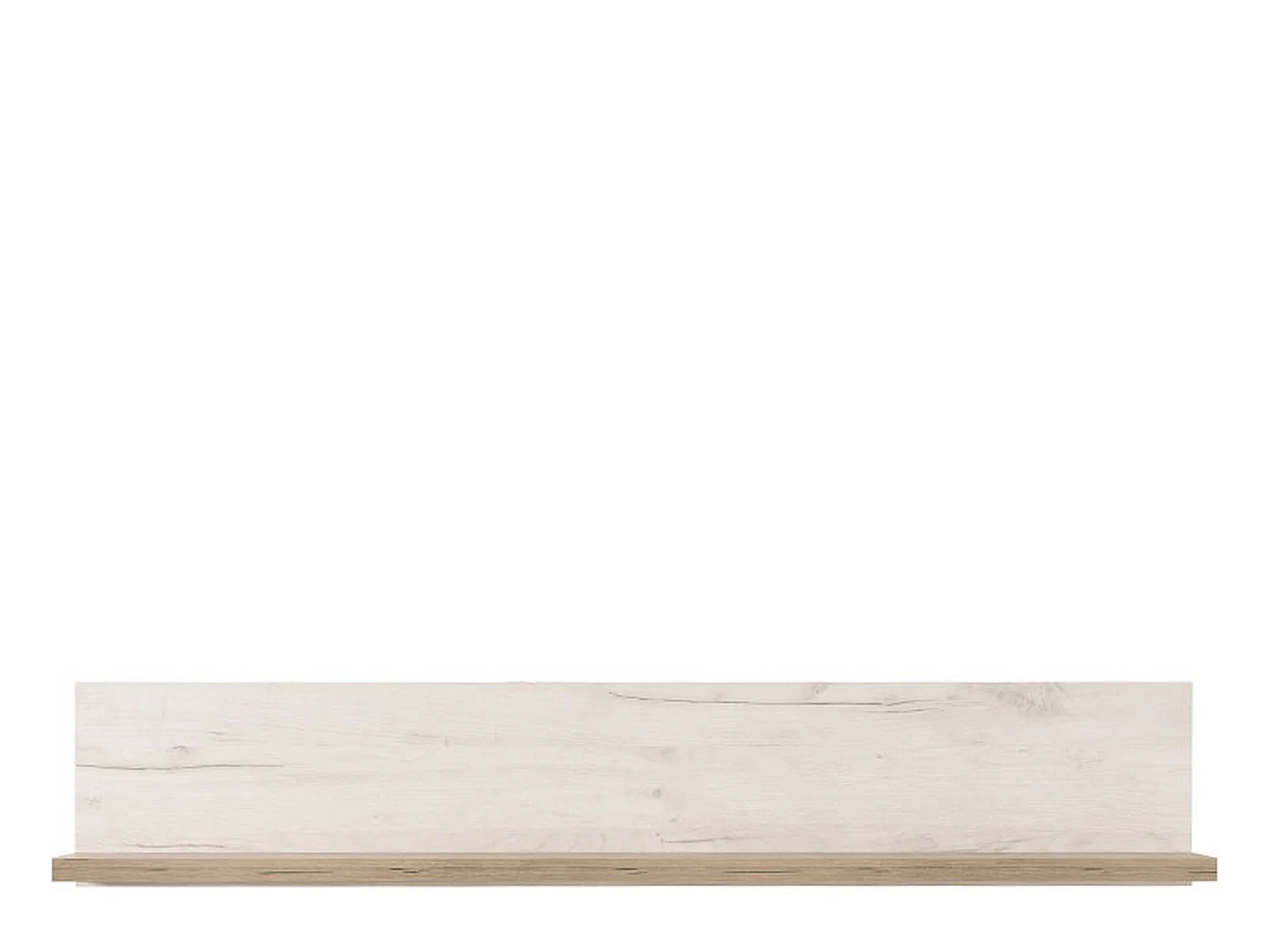 Mensola Picciano, un Ripiano, 120x20x22h cm Bianco Anticato, Portata Ripiani 5, Sfumatura Colore Struttura Anticato