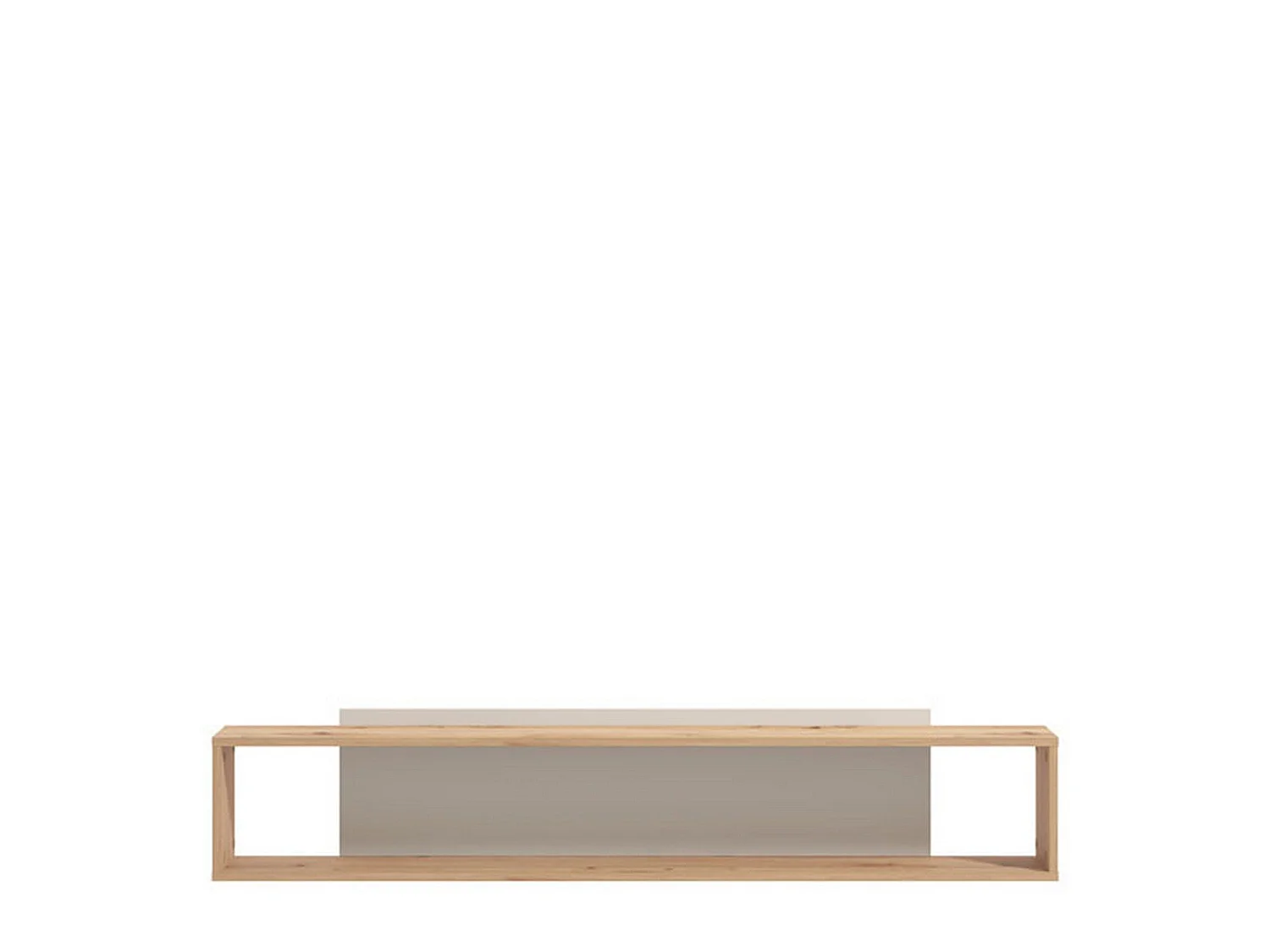 Mensola Valdieri, 2 Ripiani, 151x20x32h cm Marrone Rovere, Portata Ripiani 5, Sfumatura Colore Struttura Rovere