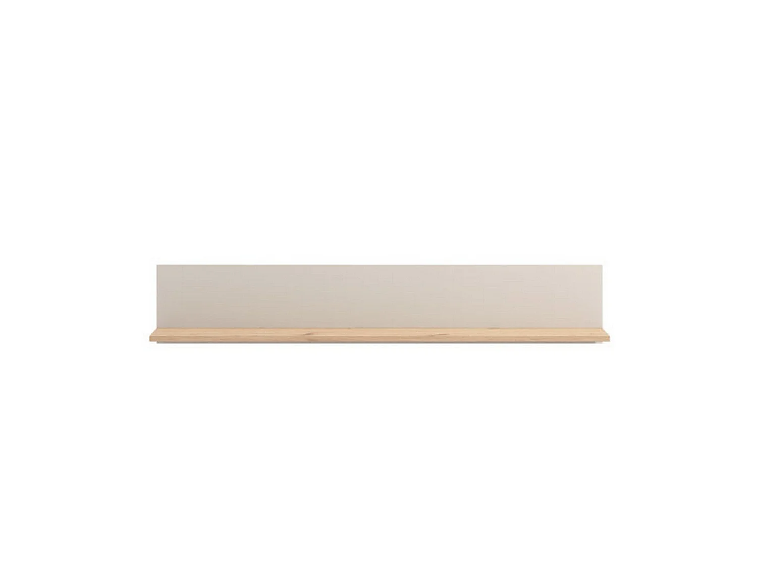 Mensola Dugenta, un Ripiano, 138x20x24h cm Beige, Portata Ripiani 5, Sfumatura Colore Struttura Rovere