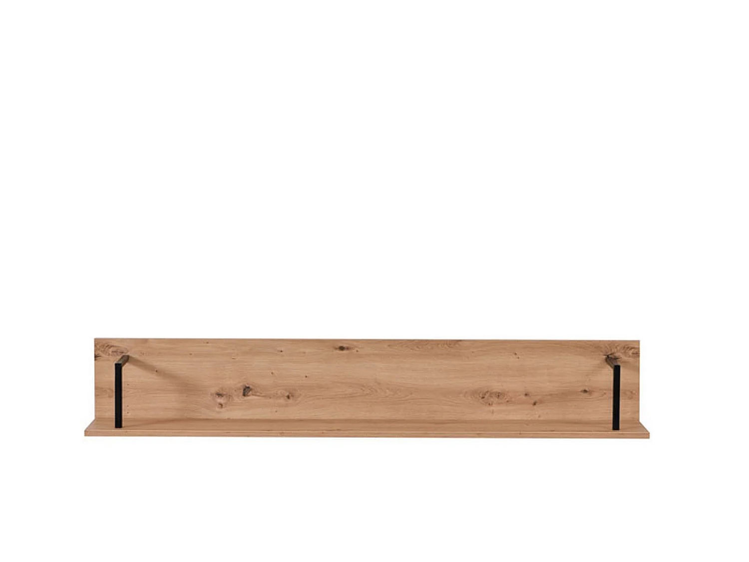 Mensola Oriolo, un Ripiano, 138x21x24h cm Marrone Rovere Nodi, Portata Ripiani 5, Sfumatura Colore Struttura Rovere Nodi