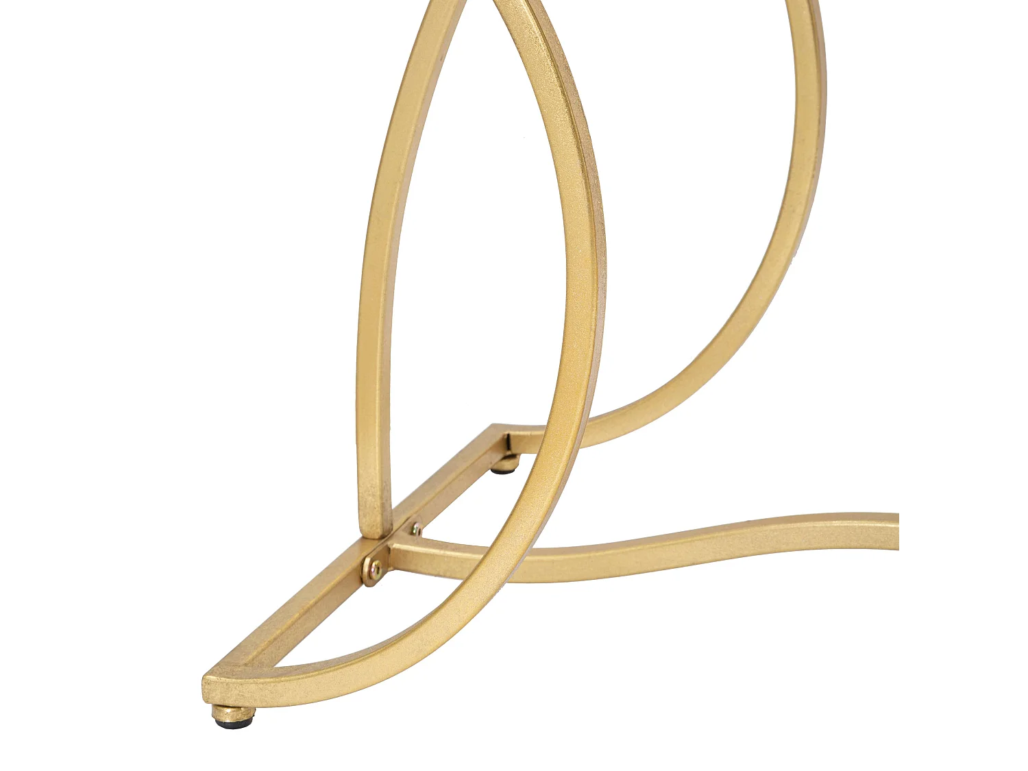 Console Otepaa, un plateau, 130x40x75h cm or fumé, structure en verre, plateau transparent