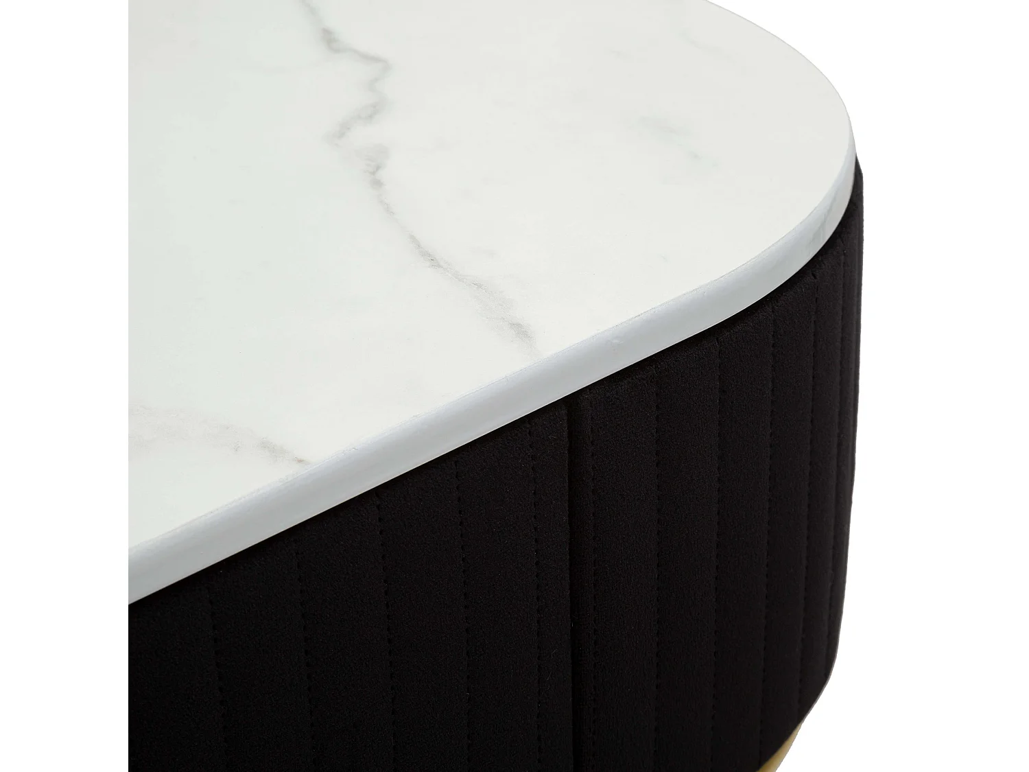 Consolle Marsa, un Ripiano, 100x43x74h cm oro, Piano Effetto Marmo con 1 Cassetto, Materiale Struttura in Tessuto