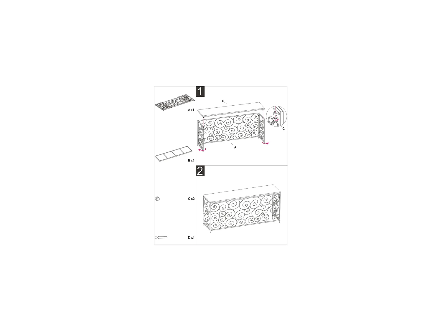 Consolle Goris, un Ripiano, 140x36x82h cm Bianco, Materiale Struttura in Marmo, Colore Ripiano Bianco