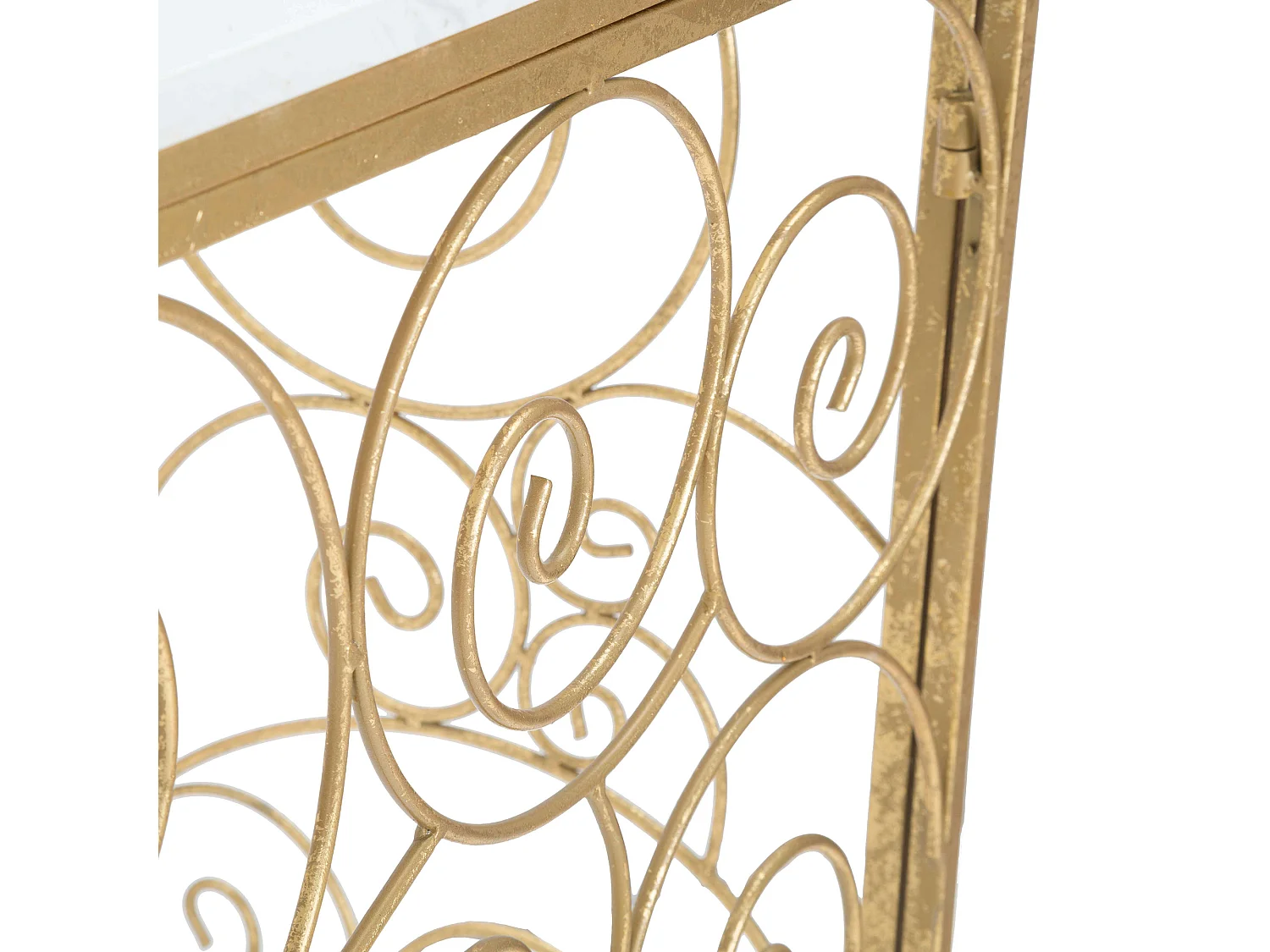 Consolle Goris, un Ripiano, 140x36x82h cm Bianco, Materiale Struttura in Marmo, Colore Ripiano Bianco