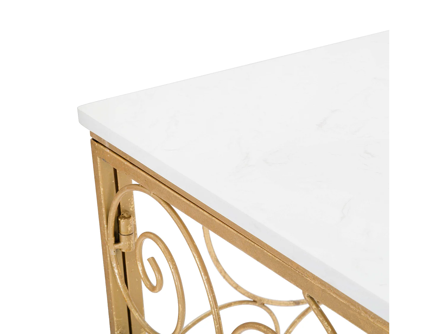 Consolle Goris, un Ripiano, 140x36x82h cm Bianco, Materiale Struttura in Marmo, Colore Ripiano Bianco