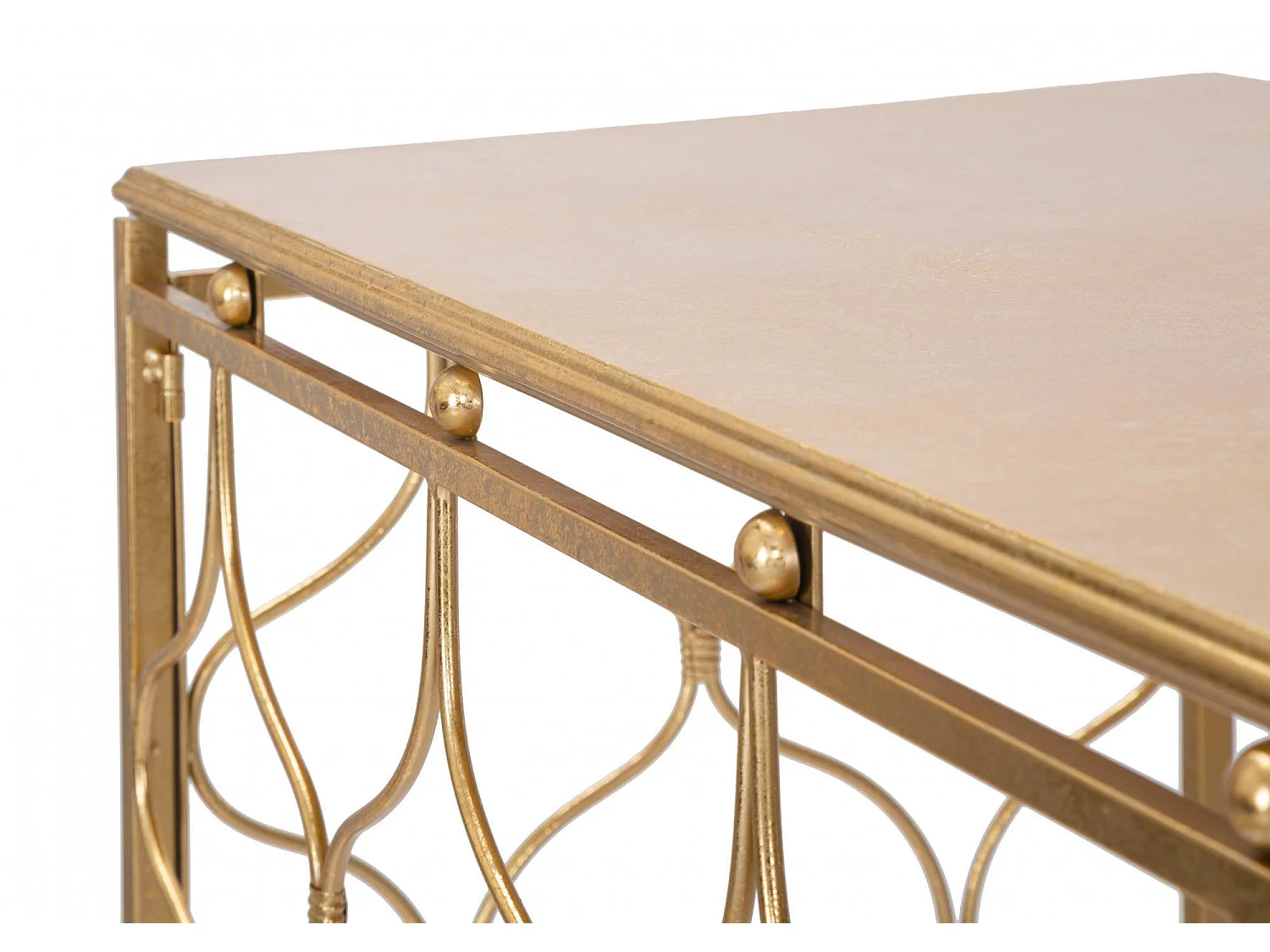 Console Hadata, Plateau couleur or, 91x41x78h cm or,