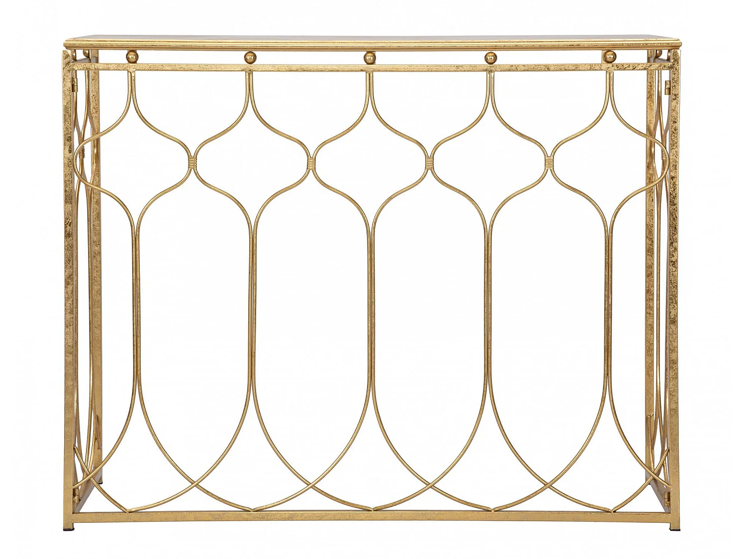 Console Hadata, Plateau couleur or, 91x41x78h cm or,