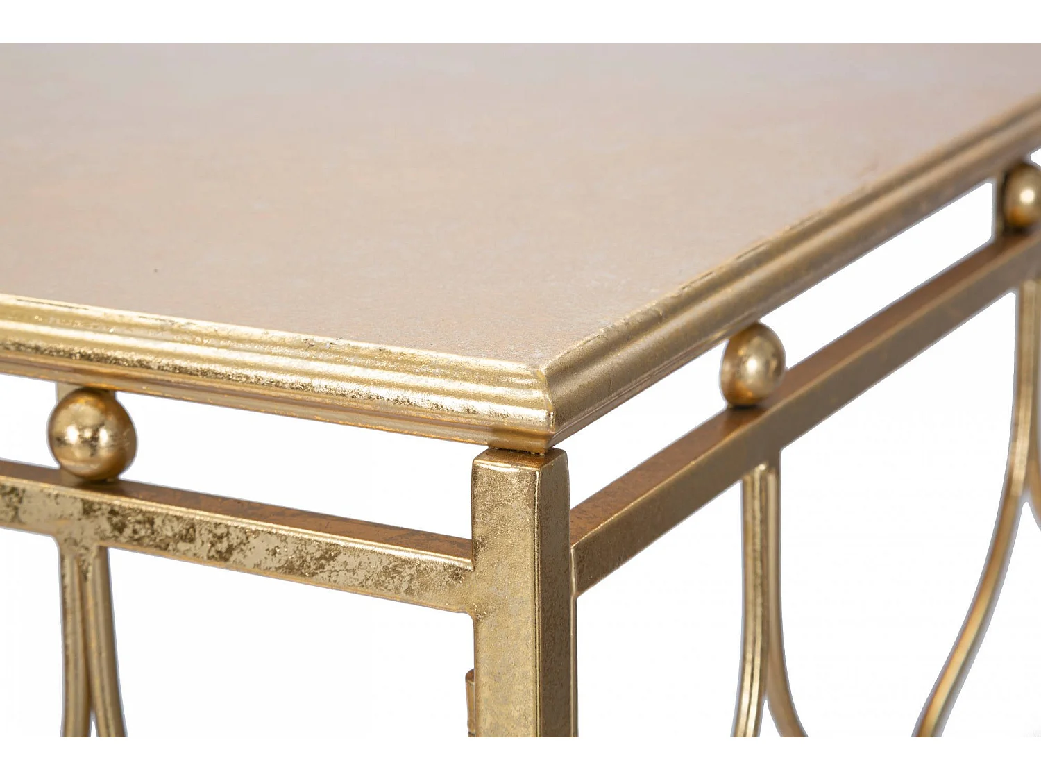 Console Hadata, Plateau couleur or, 91x41x78h cm or,