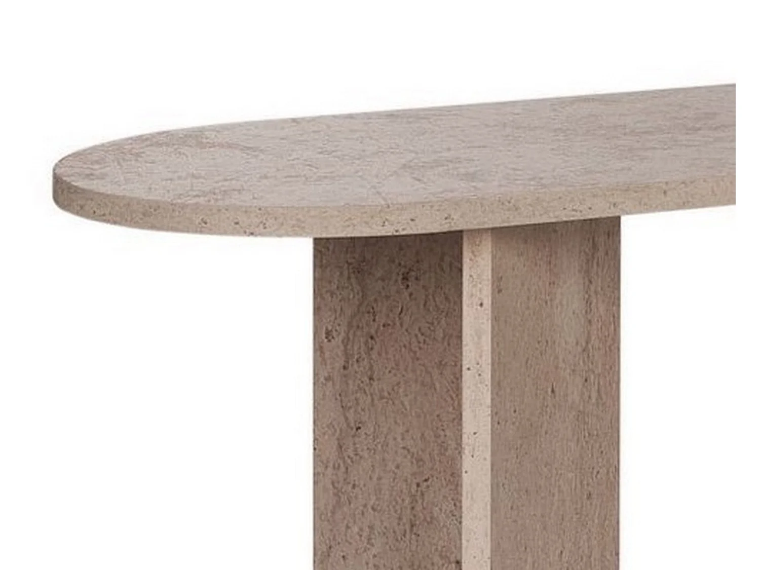 Consolle Cercino, un Ripiano, 150x35x75h cm Bianco Marmo, Peso Supportato 25 kg, Colore Ripiano Bianco