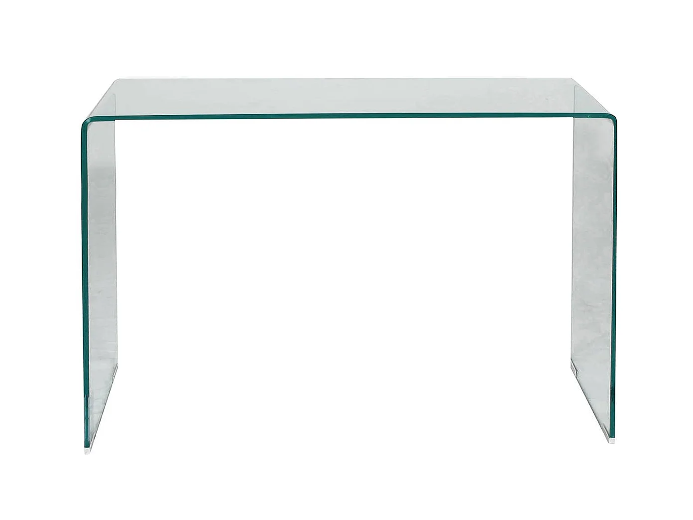 Console Cavedine, Plateau Transparent, 100x33x75h cm Transparent,