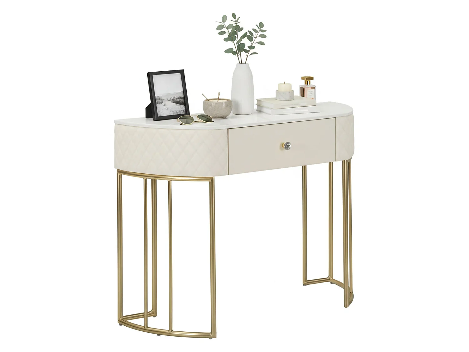 Consolle Niccolo, Ripiani, 40x100x75h cm oro