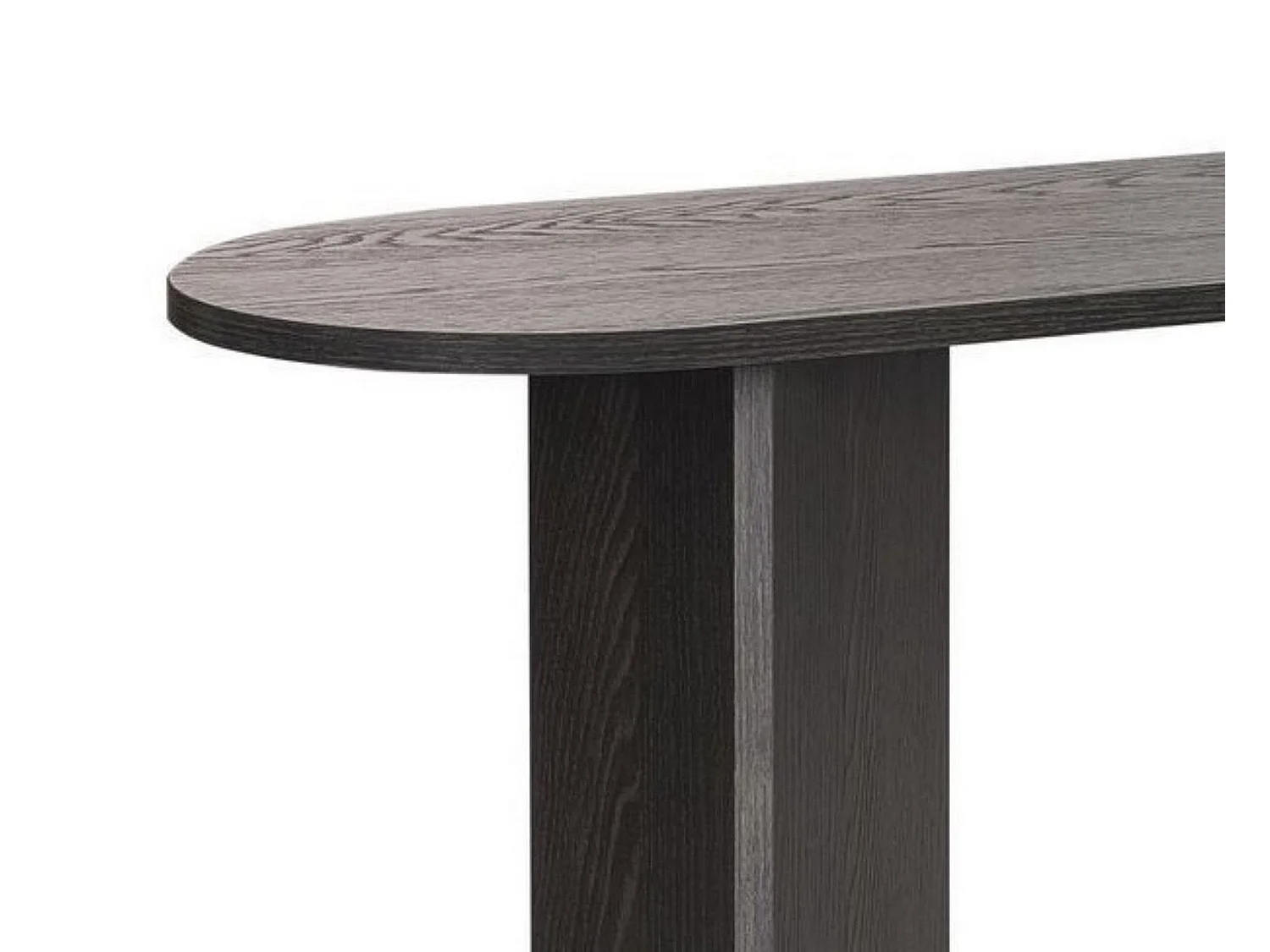 Consolle Cercino, un Ripiano, 150x35x75h cm Nero, Peso Supportato 25 kg, Colore Ripiano Nero