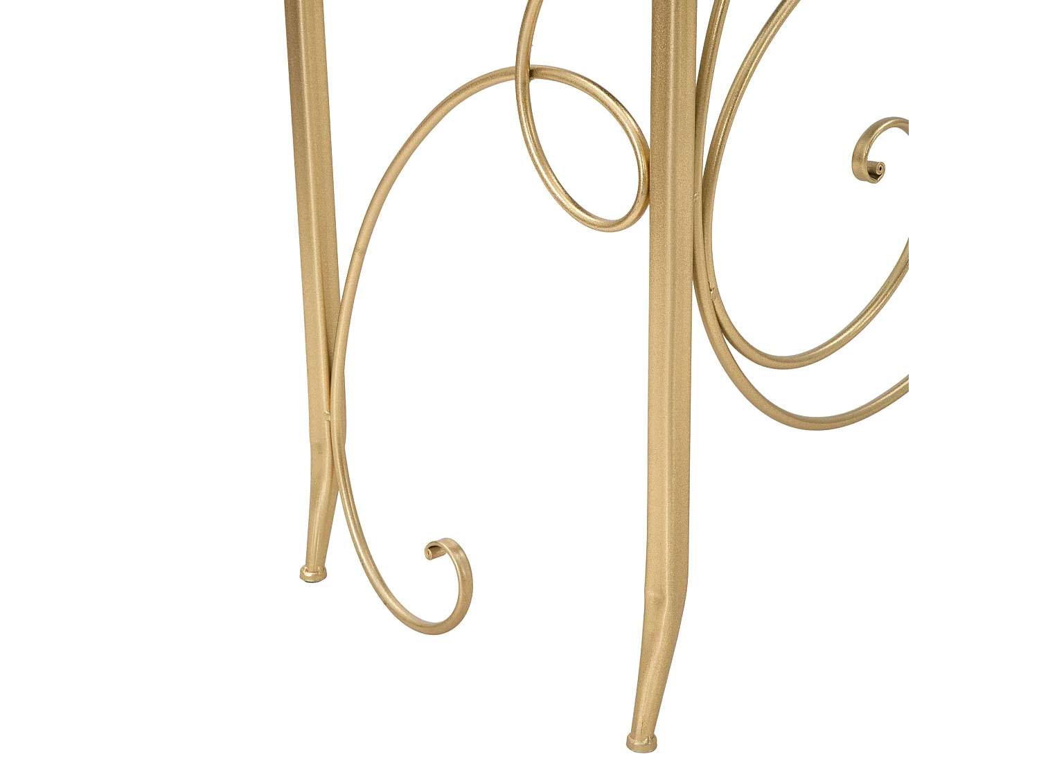 Consolle Dilija, un plateau, 140x40x80h cm or, structure en verre, plateau transparent