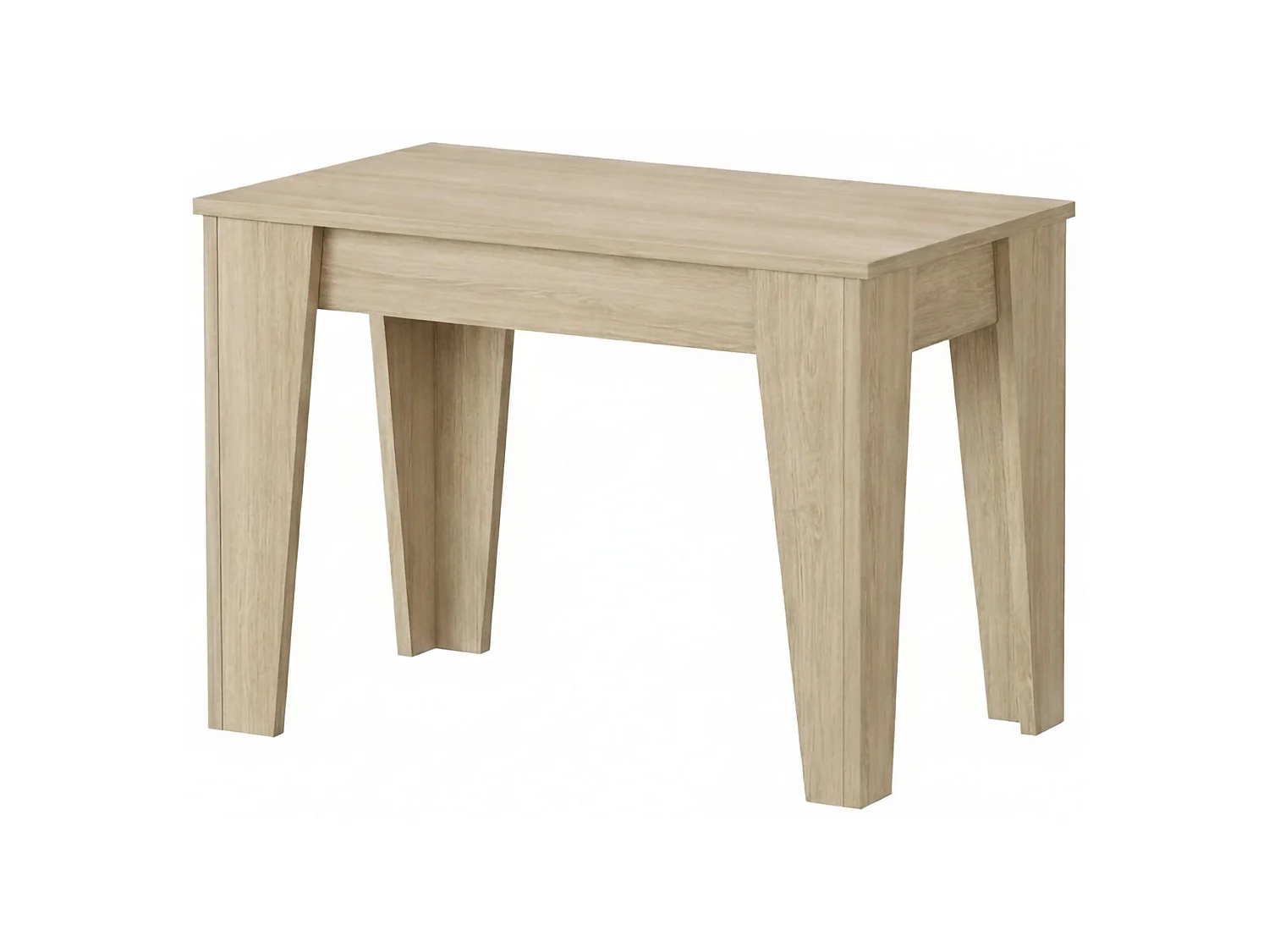Console extensible Gizio, allonge centrale, 306x90x75h cm, Marron Orme, 12 places