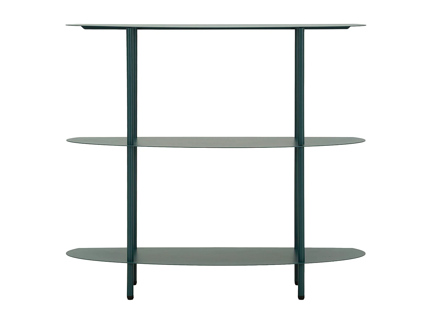 Consolle Gamitimi, 3 Ripiani, 6x31x93h cm Verde Ottanio, Colore Ripiano Verde, Sfumatura Colore Struttura Ottanio