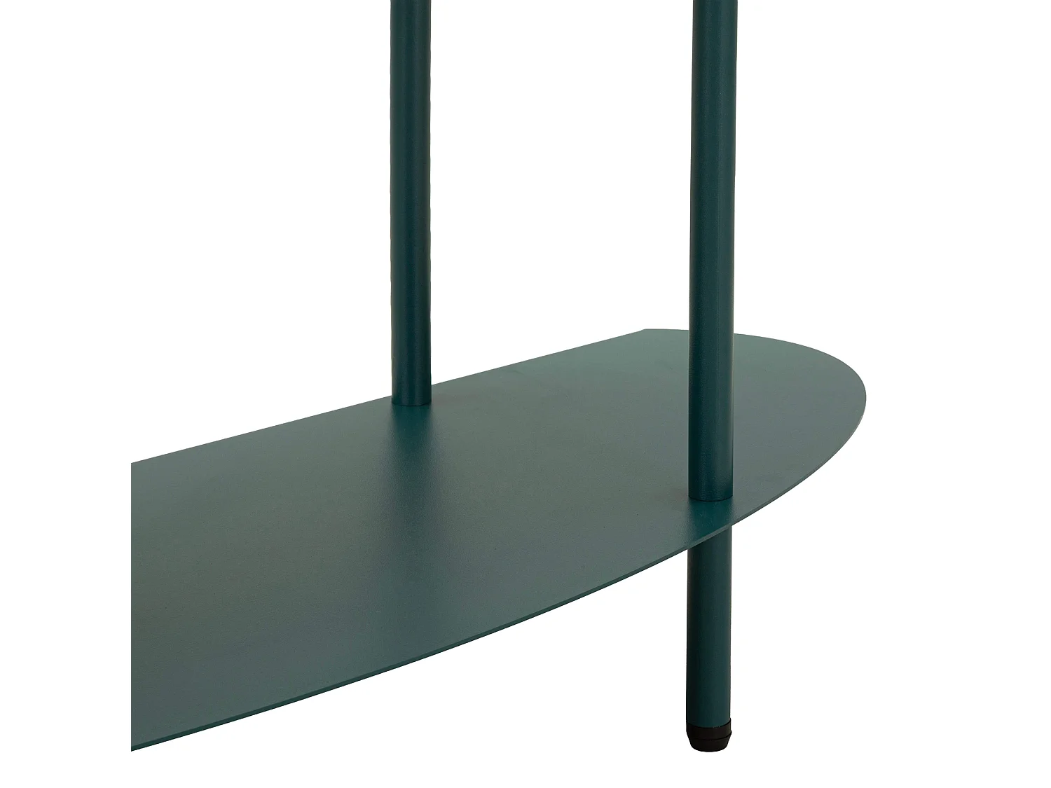 Consolle Gamitimi, 3 Ripiani, 6x31x93h cm Verde Ottanio, Colore Ripiano Verde, Sfumatura Colore Struttura Ottanio